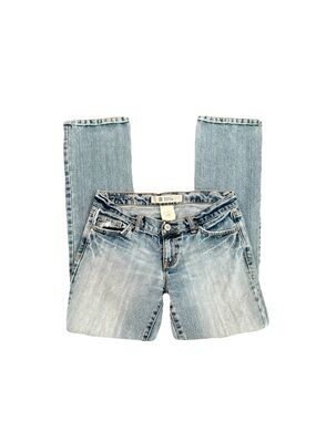 VTG GAP STRAIGHT BOY-CUT LIGHT-WASH DENIM JEANS // SIZE 24✨